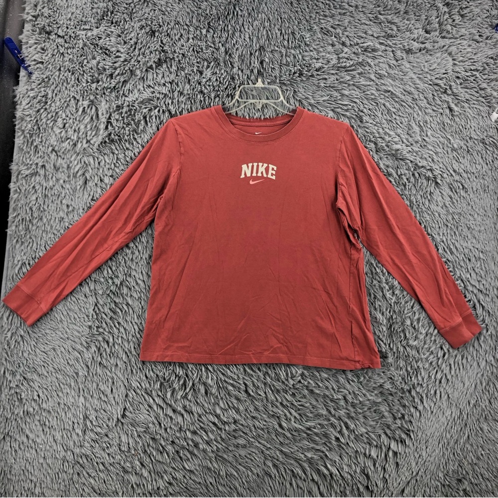 Nike Tshirt Womens XL Spellout Long Sleeve Shirt